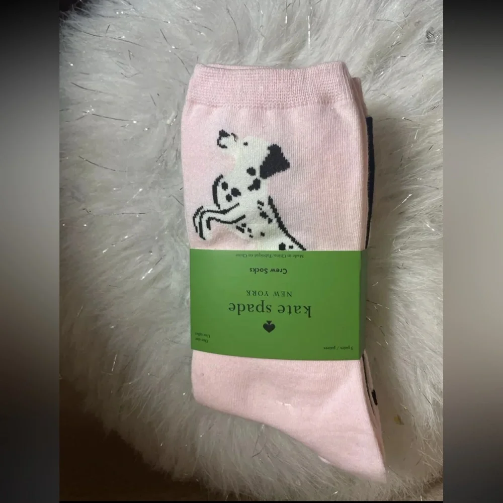 New Kate Spade New York Womens Crew Socks 3‎ Pairs, one size